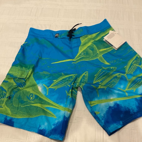 Guy Harvey swimming trunks/baggies size 34 NWT (e) - Picture 1 of 6